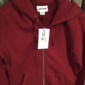 NWT Womens Converse zip hoodie M